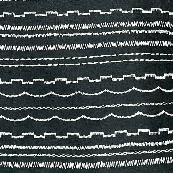 Vintage 90s Y2K 100% Silk Embroidered Tank Top Squared Neck Blouse Cami Shirt - Picture 5 of 6